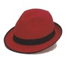Sombrero ganster mediano rojo