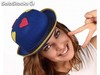 Sombrero hongo azul corazones colores