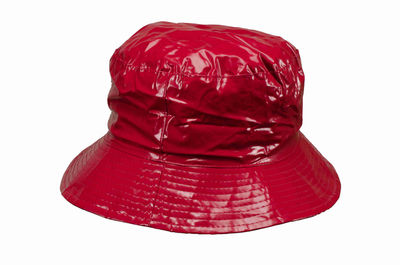 Sombrero impermeable rojo
