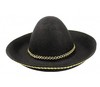 Sombrero mejicano pequeño negro
