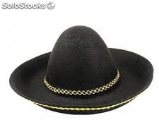 Sombrero mejicano pequeño negro