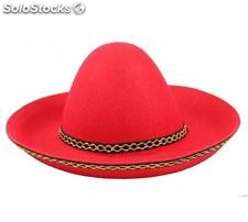 Sombrero mejicano pequeño rojo
