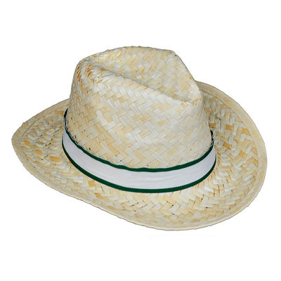 Sombrero paja ala corta con cinta - Foto 2
