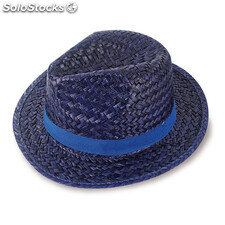 Sombrero paja ala corta con cinta grabada a 1 color
