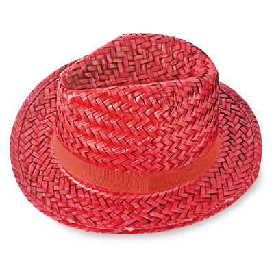 Sombrero paja ala corta con cinta grabada a 1 color - Foto 2