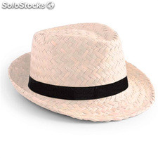 Sombrero paja tirolés con cinta grabada 1 color