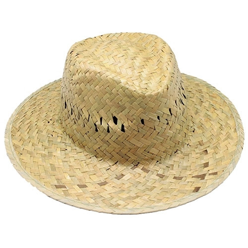 Sombreros de paja para hombre personalizados con cinta cosida