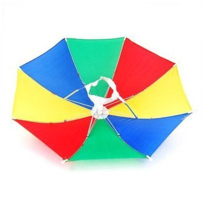 Nuevo sombrero paraguas multicolor Brolly para golf pesca caza gorra
