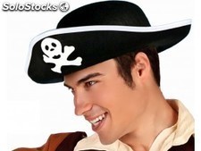 Sombrero pirata calavera adulto