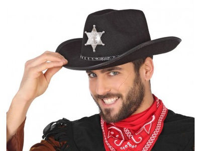 Sombrero sheriff negro