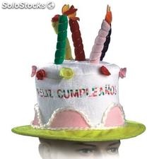Sombrero tarta feliz cumpleaños