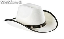 Sombrero vaquero blanco