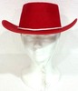 Sombrero vaquero fieltro rojo