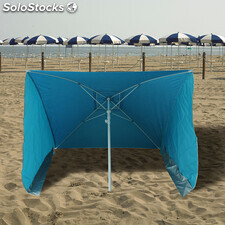 Sombrilla Playa Con laterales Antiviento 170x170 cm.