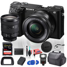Sony alpha A6100 mirrorless digital camera with 16-50MM lens