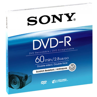 Sony DVD-r 8cm 60Min/2x Jewelcase (5 Disc) Double Sided DMR60A