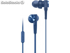 Sony Kopfhörer In-ear, mit Mikrofon Blau MDRXB55APL.CE7