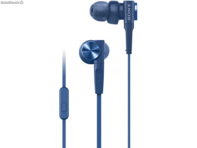 Sony Kopfhörer In-ear, mit Mikrofon Blau MDRXB55APL.CE7