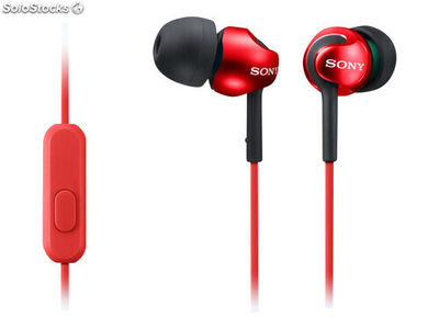 Sony mdr-EX110APR Earphones with microfone Rot MDREX110APR.CE7