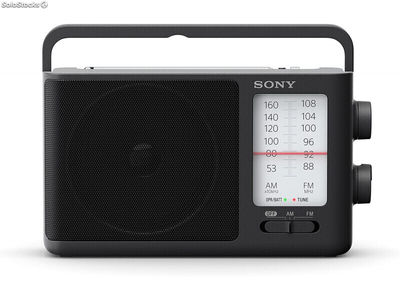 Sony Tragbar - am,FM - Schwarz - Drehregler - 110 h - AA ICF506.ced