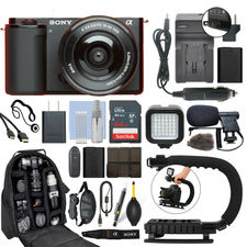 Sony zv-E10 mirrorless camera with 16-50MM lens (black) retail kit