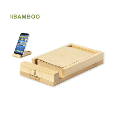 Soporte con portanotas de bambú - Foto 2
