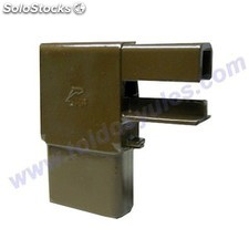 Soporte en l para perfil 80x40 (et8-154m) lacado marron