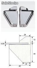Soporte para Repisas en Vidrio Recto de Lujo / AN-0506