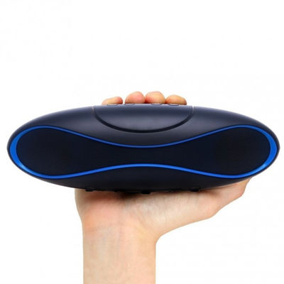 Speaker Portatile Bluetooth Wireless Rugby MicroSD Nero/Blu
