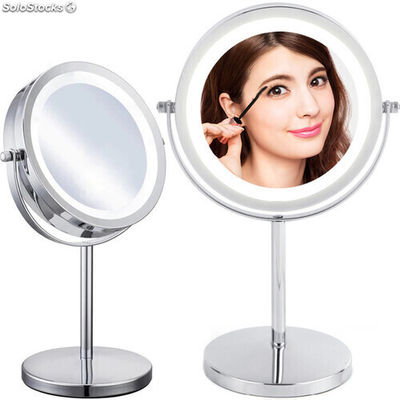Specchio cosmetico a led doppio luminoso cbm-12