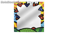 Specchio da parete Romero Britto 60 x 60 cm