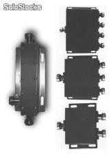 Splitters de banda ancha bidireccionales simétricos y asimétricos, frecuencias desde 850 a 2400 MHz
