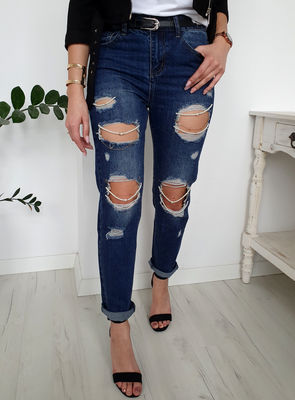 Spodnie chaplet jeans - Zdjęcie 5