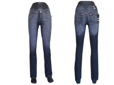 Spodnie damskie jeansowe jeansy bawełna rurki