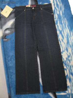 Spodnie damskie jeansy biodrówki - Zdjęcie 2