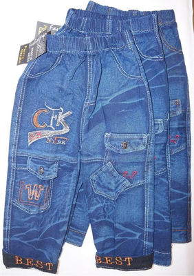 Spodnie Jeans dla chłopca na gumce - Zdjęcie 2