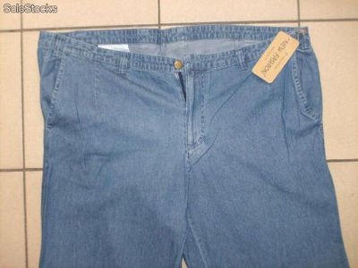 Spodnie męskie Duże rozmiary Cienki Jeans Idealne na Lato - Zdjęcie 3
