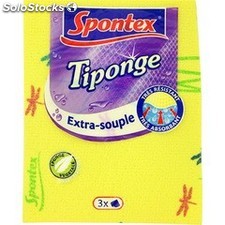 Spontex 3X Tiponge Spontex Tissus Éponge Extra Souple