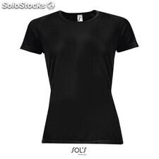 Sporty camiseta mujer 140g Negro/ Negro Opaco xs MIS01159-bk-xs