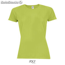 Sporty t-shirt senhora 140g Apple Green l MIS01159-ag-l