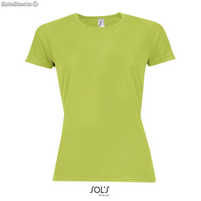 Sporty t-shirt senhora 140g Apple Green s MIS01159-ag-s