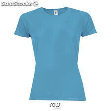 Sporty t-shirt senhora 140g Aqua m MIS01159-aq-m