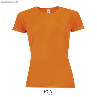 Sporty t-shirt senhora 140g laranja neon l MIS01159-no-l