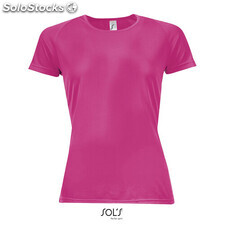 Sporty t-shirt senhora 140g rosa neón 2 l MIS01159-np-l