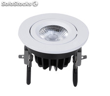 Spot encastrable LED intÃ©grÃ©e orientable - Dimmable - 8W, IP20 - 96 mm - 80 3