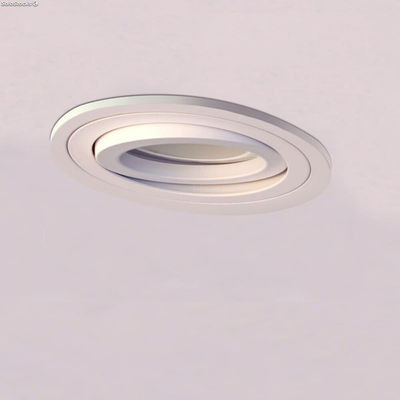 Spot Encastré Helium Rond orientable blanc - Photo 4