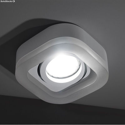 Spot Encastré LED Fusion Carré blanc 2,4W 3000K - Photo 3