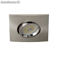 Spot Encastré Terra Carré orientable nickel