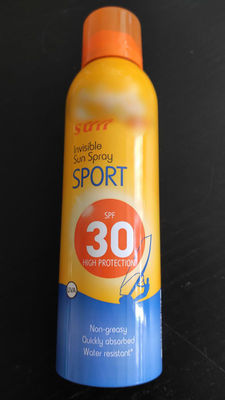 Spray solaire transparent Sport SPF 30 - 200ml -Made in Germany- EUR.1