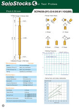 Spring Contact Probe Pogo Pin SCPA038 Series for Integrated Circuit Test